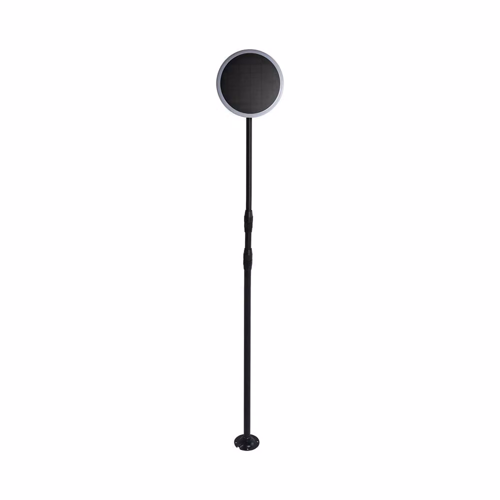 V-TAC VT-948 Lampada LED da giardino 8W 3000K 360° orientabile fissaggio a terra autoalimentato con pannello solare 58~130cm regolabile IP65 - sku 6670