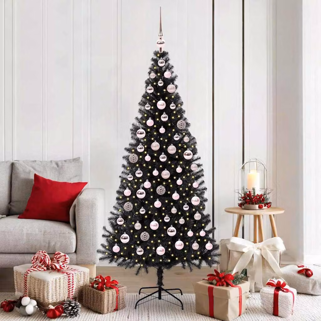 Maison Exclusive - Albero di Natale nero, 180 cm, in PVC