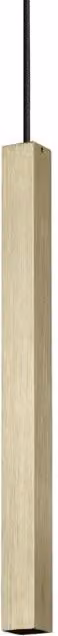 Lampada a Sospensione LOOK LED Ideal Lux in Ottone Satinato con Luce Calda e Dimmerabile
