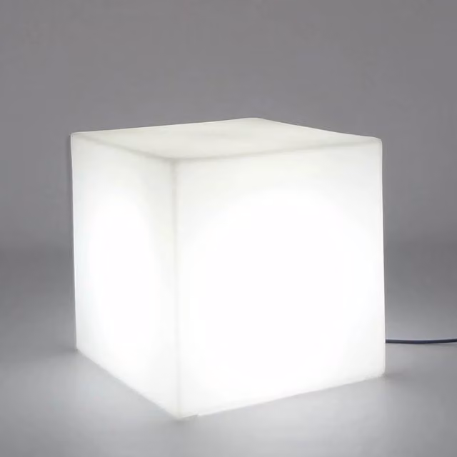 LÚZETE Lampada da esterno Cuby 45 bianca con luce LED fredda e protezione IP65 – 1