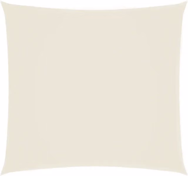 Vela ombreggiante quadrata in tela Oxford e acciaio inossidabile, colore beige, 7 x 7 m