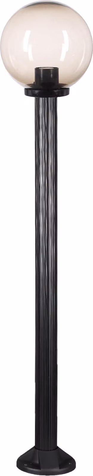 Lampada da sentiero lampada da esterno lampada da giardino globo in vetro fumé 25cm Ø altezza 125cm