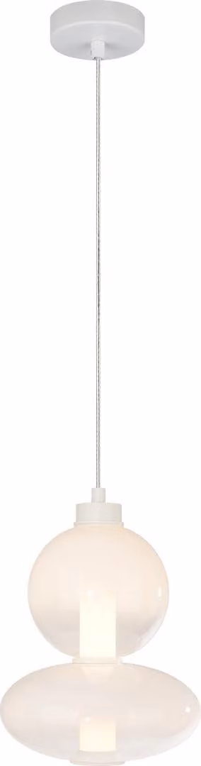 Lampada a sospensione DAPHNE WHITE 12W LED 3000K di Milagro