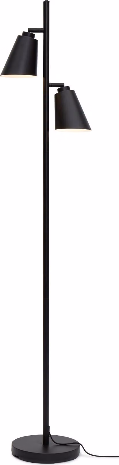 si tratta di RoMi - Lampada da terra Bremen - Nero - 45x25x162cm - 2L per il soggiorno, camera da letto