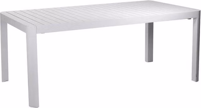 Tavolo estensibile Cleveland Vacchetti in alluminio bianco opaco L: 180/240 x P: 100 x H: 75 cm