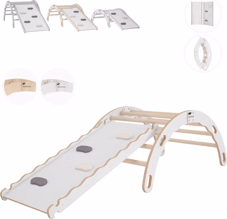 Triangolo per arrampicata in legno, Triangolo per arrampicata, Struttura per arrampicata per bambini con scivolo, Arrampicata per bambini, Struttura per arrampicata in legno 100% ECO