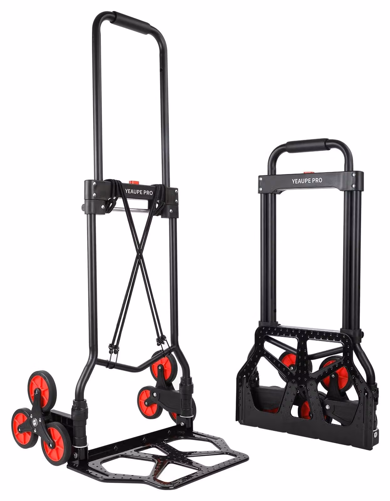 Carrello pieghevole, con capacità di carico di 50 kg, regolabile in altezza