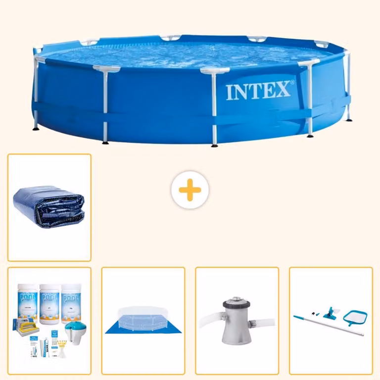 Piscina autoportante rettangolare - 305x76 cm - 6 pezzi - Modello S20421