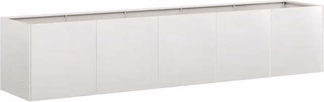 Fioriera | Cassetta per fiori | Vaso 200x40x40 cm in Acciaio Inox