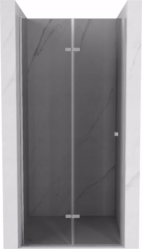Mexen Lima porta doccia pieghevole 120 cm, grafite, cromo - 856-120-000-01-40