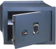 Cassaforte digitale da incasso Cisa in acciaio grigio L: 36 cm, H: 24 cm, P: 20 cm – 1