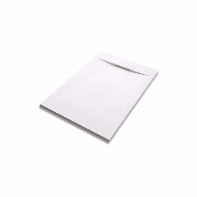 Piatto doccia rettangolare Parama bianco effetto pietra antiscivolo L: 100 cm, P: 70 cm