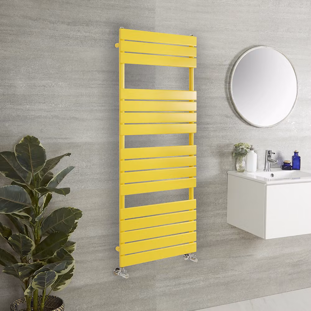Scaldasalviette di Design - 1500mm x 450mm - Giallo (Dandelion Yellow) - Lustro