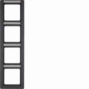 Berker 10146016 Cornice con campo di scrittura antracite con Berker Q.1