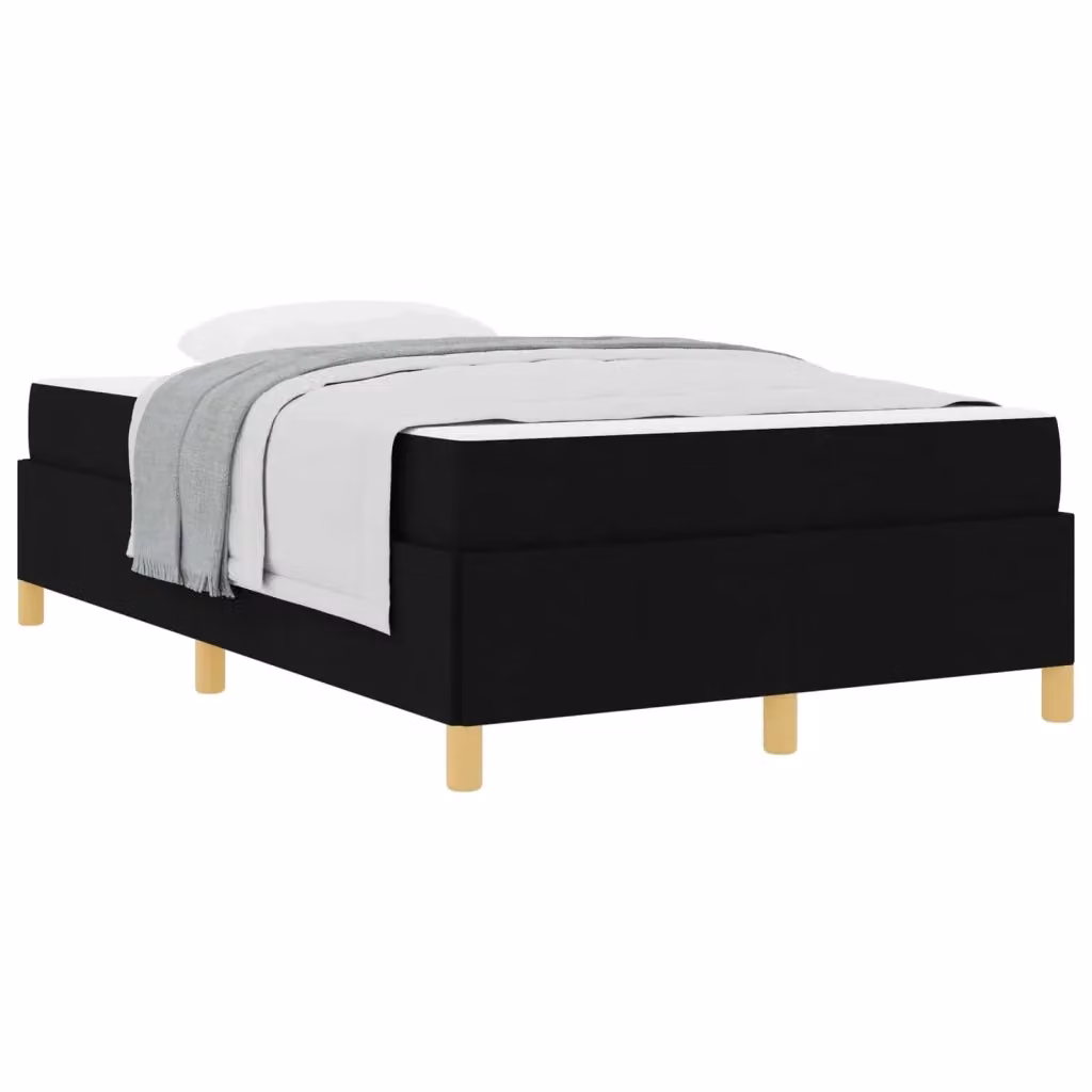 Struttura letto imbottita vidaXL in tessuto nero con materasso L/P/H: 120 x 200 x 28 cm – 2