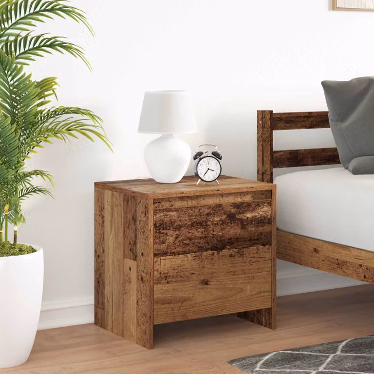 Armadio da Notte Moderno vidaXL in Legno Vecchio Marrone L: 45 cm, P: 34 cm, H: 44,5 cm