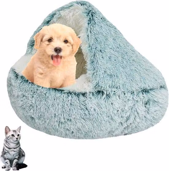 Cuccia morbida e lavabile per cani, verde, antiscivolo, per cani di piccola taglia