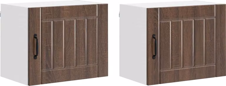 Armadietto a muro LUCCA 2 pcs Rovere Marrone 50 x 31 x 40 cm