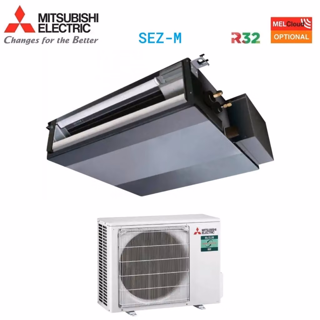 Climatizzatore Condizionatore Canalizzato Mitsubishi Electric Power Inverter 18000 Btu SEZ-M50DA + PUZ-ZM50VKA R-32 Classe A++/A+ Colore Bianco – 2