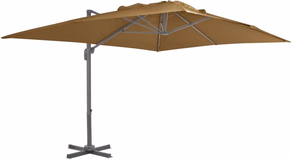 Maison Exclusive - Ombrellone con palo in alluminio 400 x 300 cm Taupe