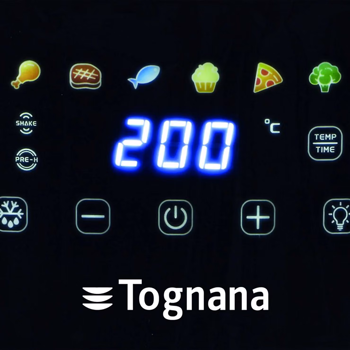 Friggitrice ad aria Tognana Linea Iridea Gold, 8 Litri, 2000 Watt con display digitale – 5