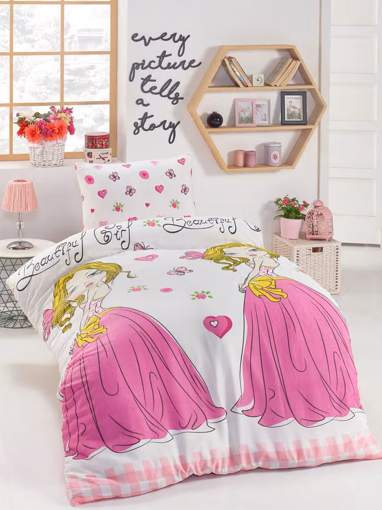 L'Essentiel Linge de Maison, Begonvilla- EPJ8704, Bianco, Copriletti, 65% cotone / 35% poliestere