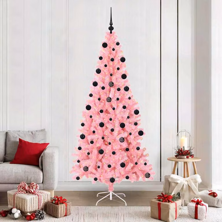Maison Exclusive - Albero di Natale rosa, 210 cm, in PVC