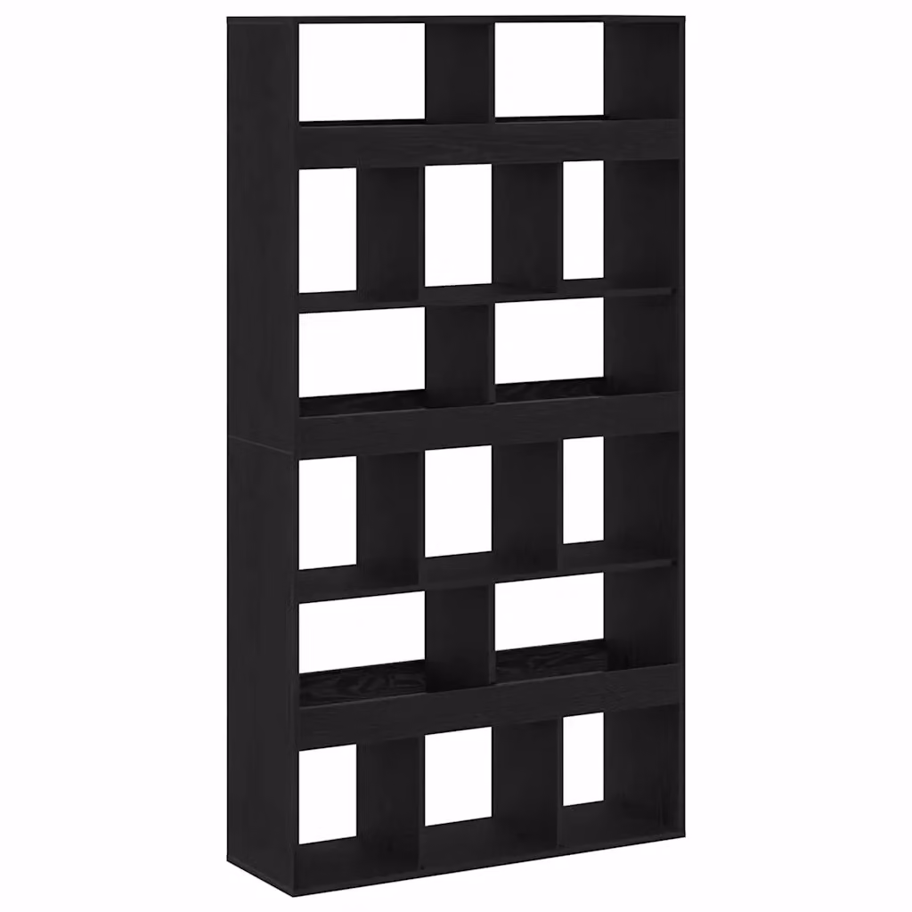 vidaXL Armadio per Libri Moderno in MDF e Legno, Colore Rovere e Nero, L 100 cm x P 33 cm x H 93.75 cm – 2