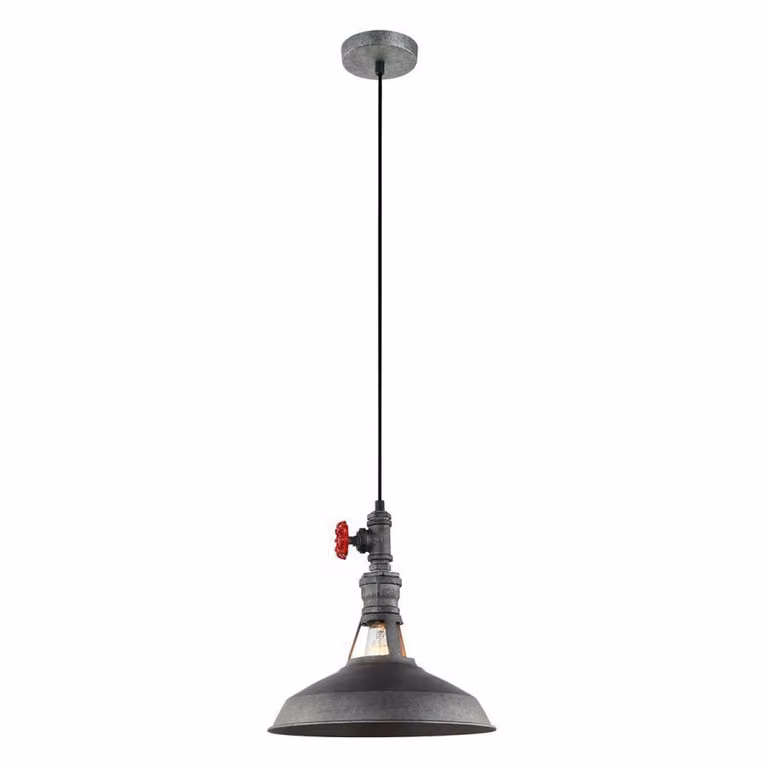 Italux Garibaldo, lampada a sospensione moderna bianca MDM-2781/1 GR+BK