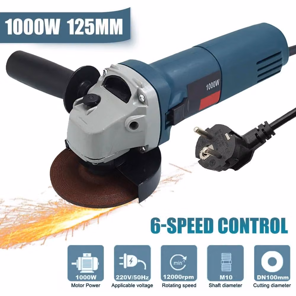 Smerigliatrice angolare - Smerigliatrice angolare elettrica - 600 W - 125 mm - 12000 giri/min - 220 V - Per uso domestico