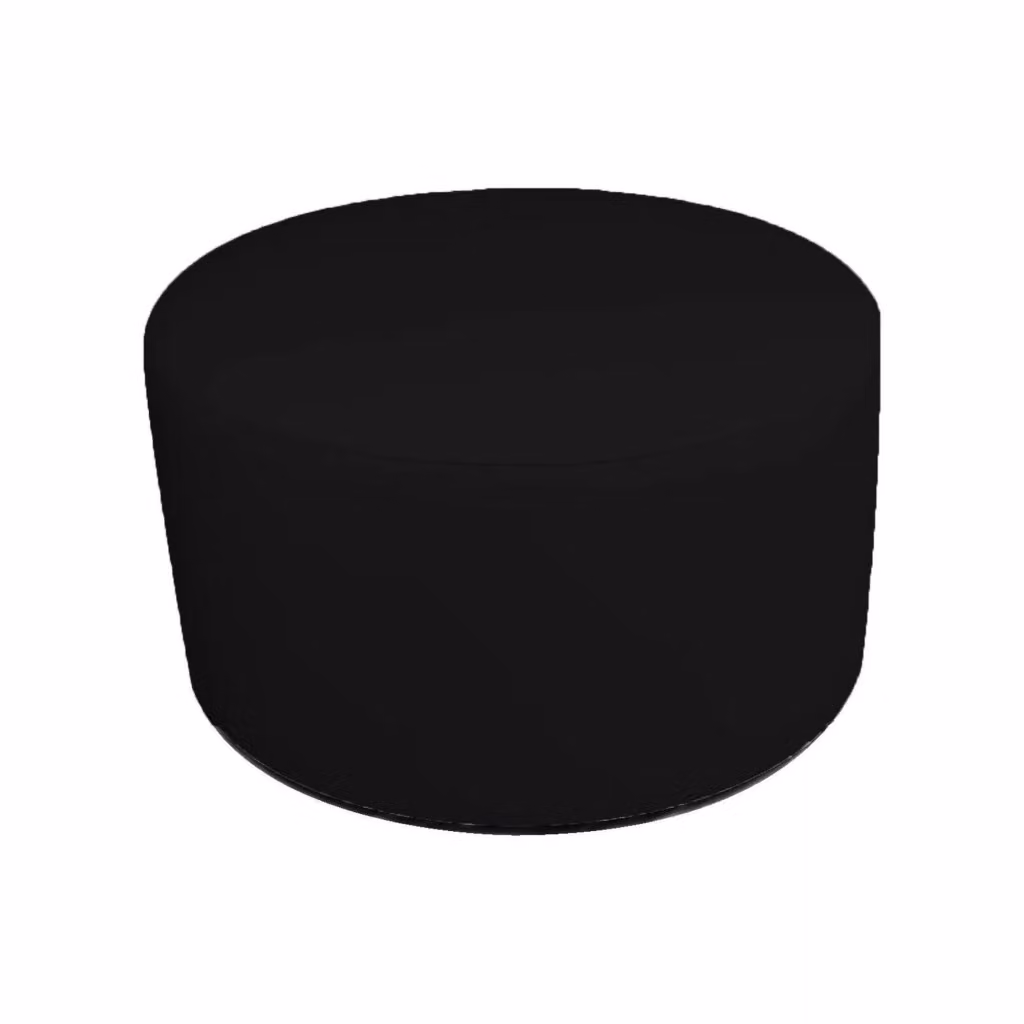 Pouf Anacapri Talamo Italia, Poltrona sacco e poggiapiedi cilindrico in nero, L: 79 cm, P: 79 cm, H: 42 cm – 2