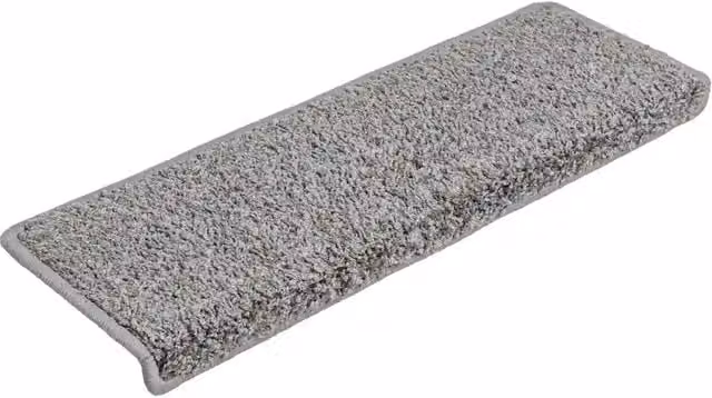 Set di 20 tappetini per scale antiscivolo e fonoassorbenti in polipropilene, colore grigio, L: 65 cm, P: 21 cm, H: 4 cm