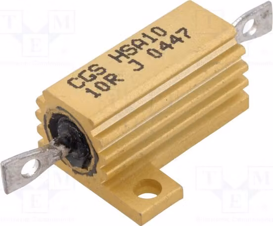 1x Resistenza: Resistenza a filo da 10Ω con dissipatore, avvitabile, 16W, codice prodotto 0-1625966-4. Resistenza