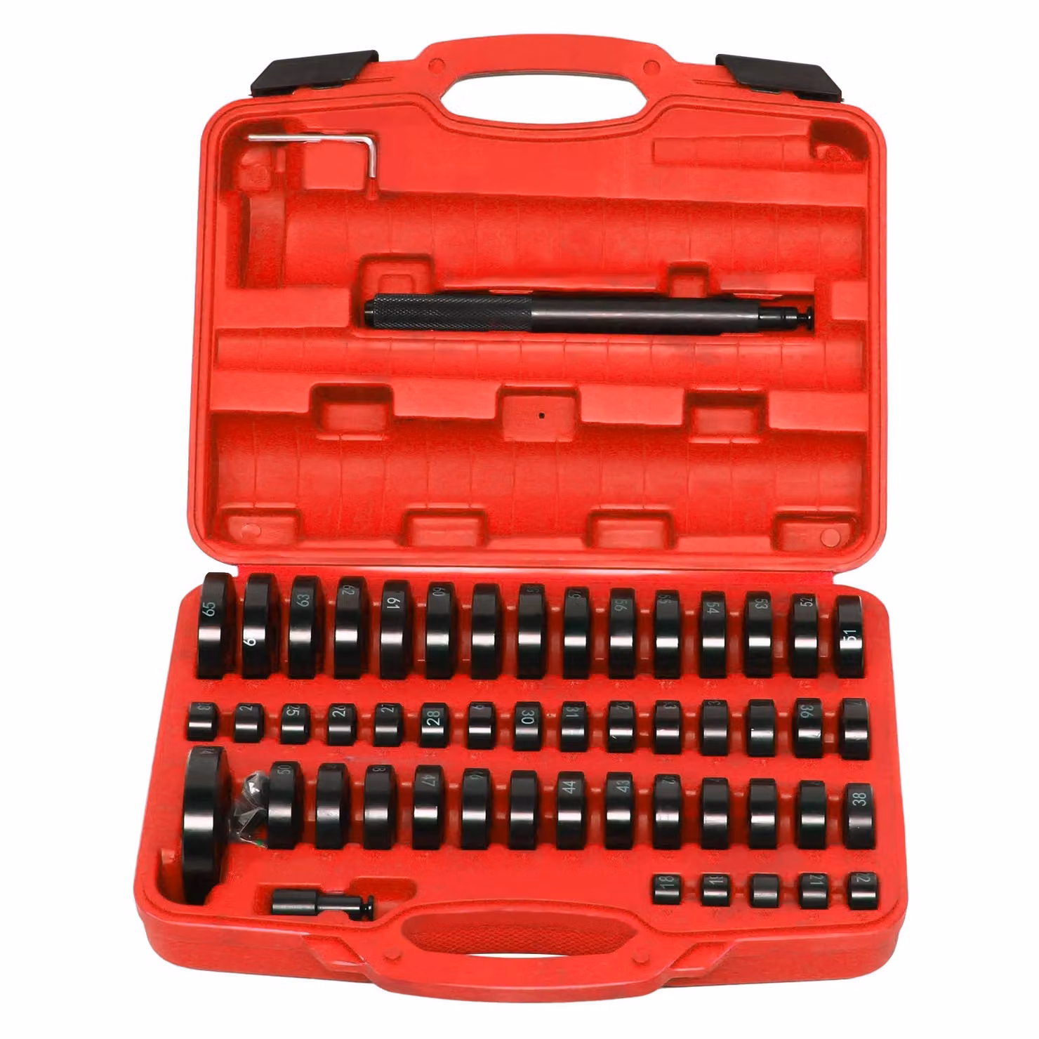 Kit di strumenti per la riparazione auto, 51 pezzi, Acciaio al carbonio resistente, colore nero