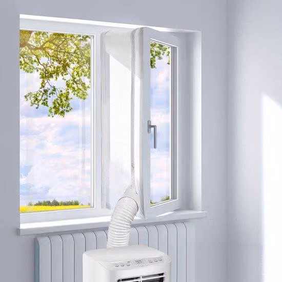 Guarnizione per finestre per condizionatori portatili, condizionatori, finestre a battente, 300 cm, per porte di lavanderia, Hot Air Stop, universale per finestre