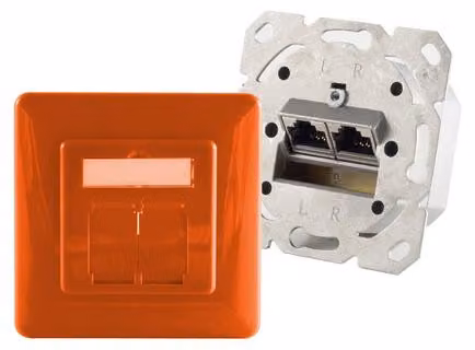 shiverpeaks BS74280-O, RJ-45, categoria 6a, metallizzata, arancione, 1 pezzo