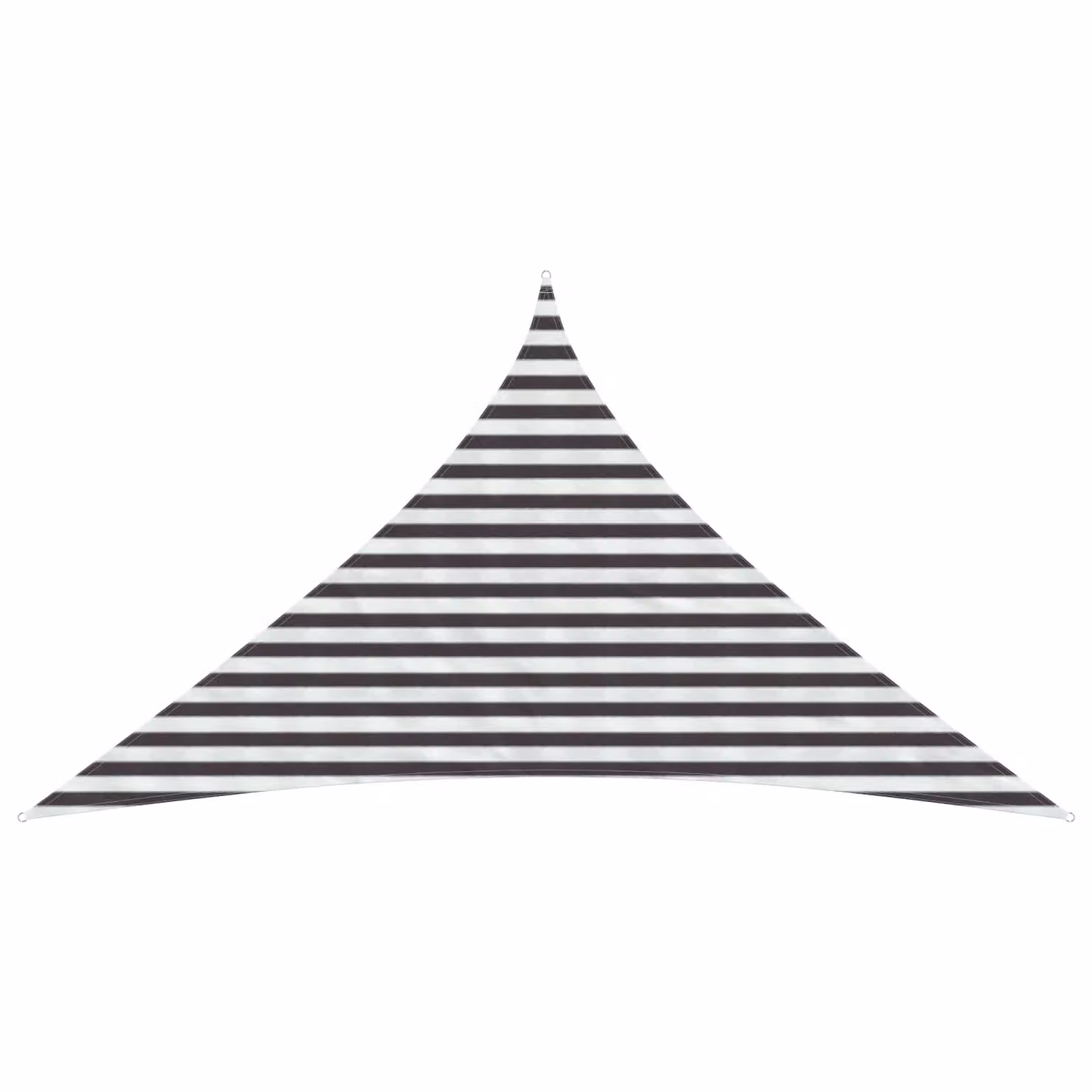 Telo Ombra Triangolare vidaXL in HDPE Antracite e Bianco L/P/H: 3 x 3 x 4,2 m
