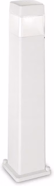Lampada da giardino a colonna IDEAL LUX Cosmo in plastica bianca e trasparente con LED 10W CCT – 1
