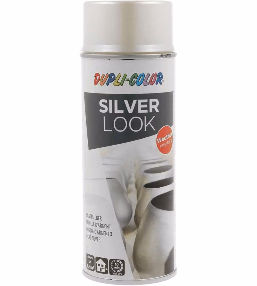 DUPLI-COLOR Vernice Argento 400 ml - Effetto Foglia d'Argento Lucido