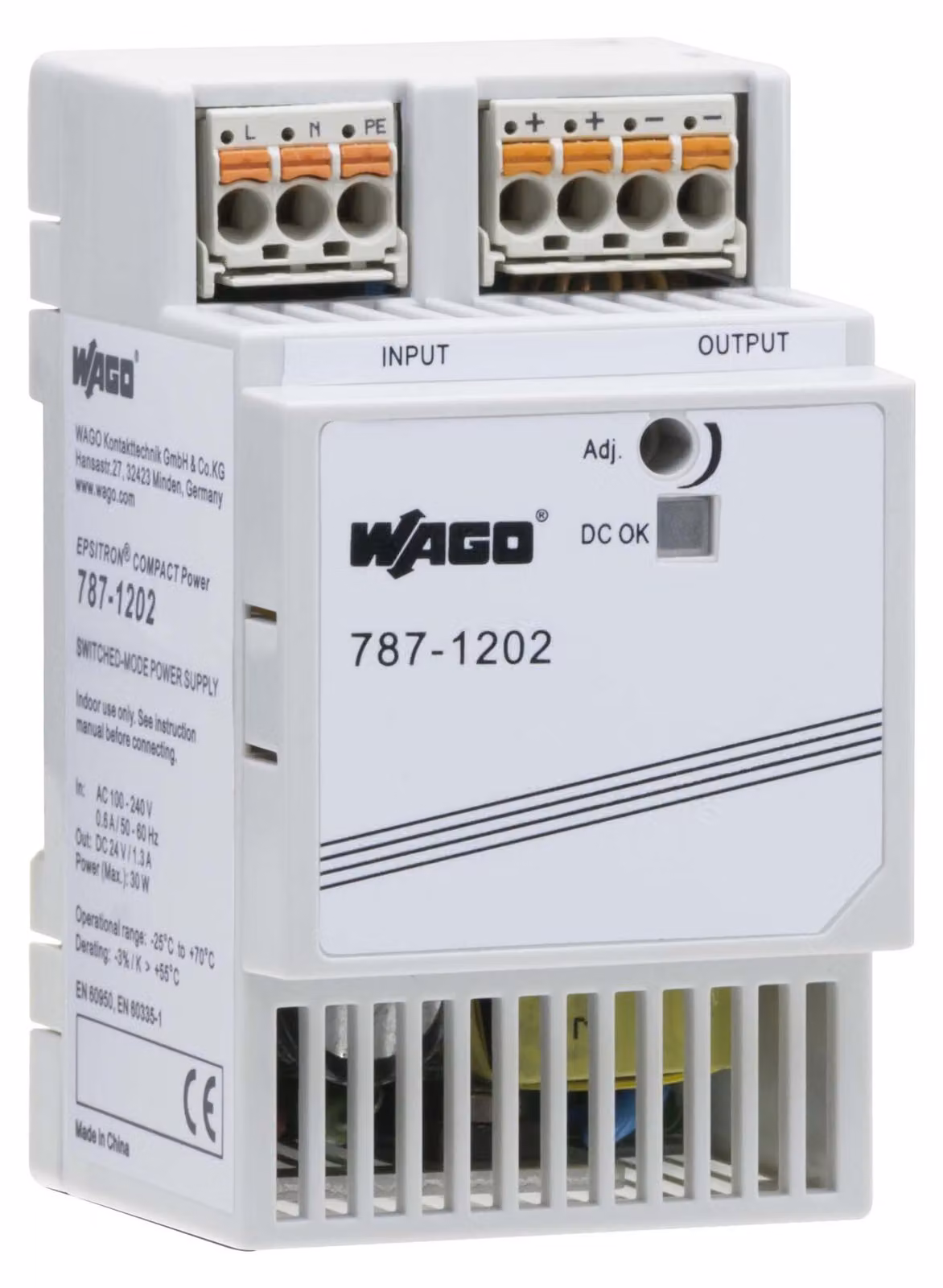 WAGO 787-1202 - 31,2 W - 85 - 264 V - 47 - 63 Hz - 0,6 A - Passiva - 70 ms