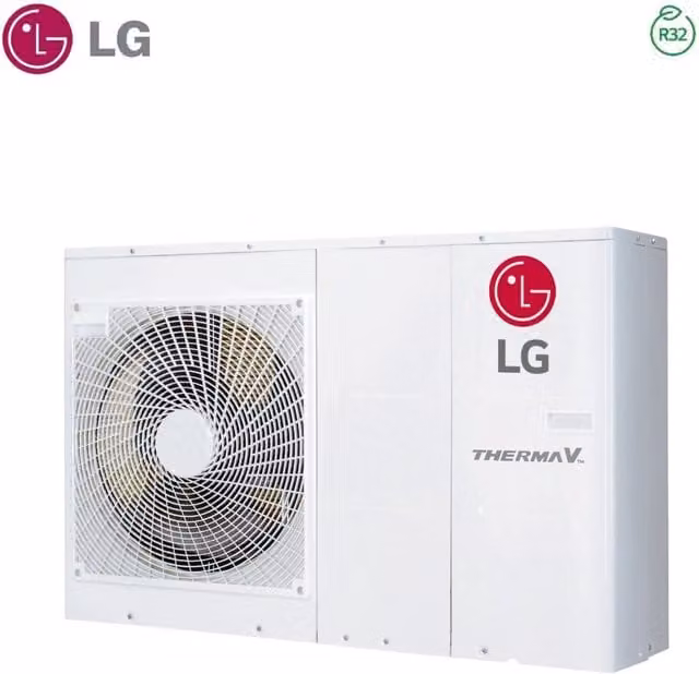 Pompa di Calore LG Therma V Mini Chiller Inverter Monoblocco 7 kW HM071MR.U44 Monofase R-32 Bianco con Controllo WiFi e App