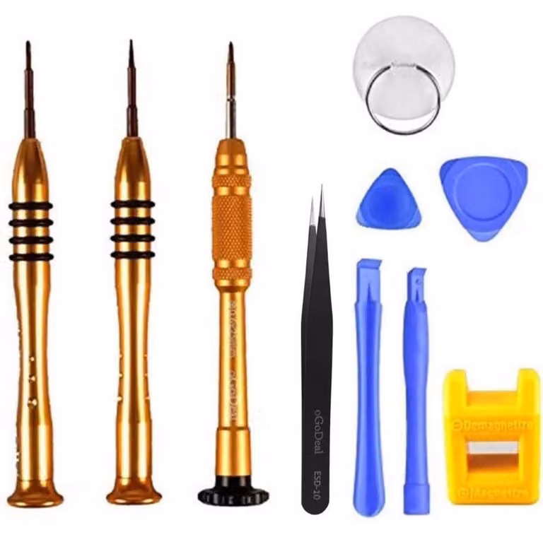 Set di cacciaviti di precisione per Apple iPhone, con punta a croce PH000 da 1,5 mm, punta a stella P2 da 0,8 mm e punta a "Y" Y000 da 0,6 mm