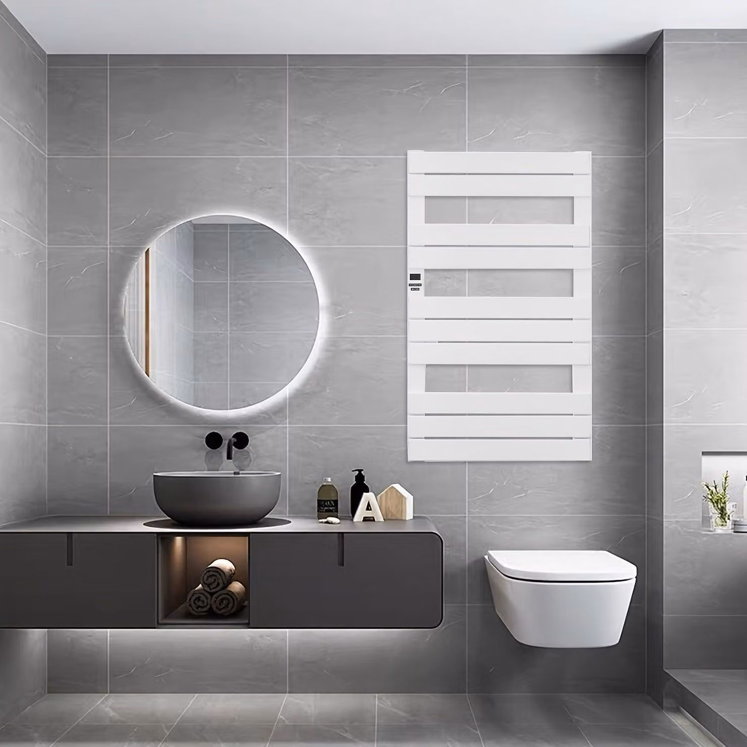 Radiatore elettrici per asciugamani - Asciugamaniere elettrici - Radiatori da bagno - Riscaldamento - Porta asciugamani - 10 bar