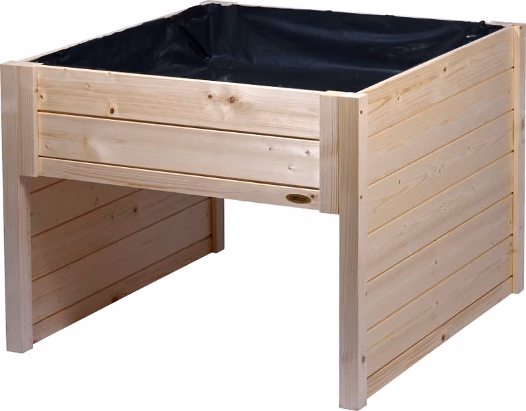 garage per tosaerba robotizzato dobar con fioriera integrata, riparo per tosaerba, 79 x 73 x 56 cm, natura