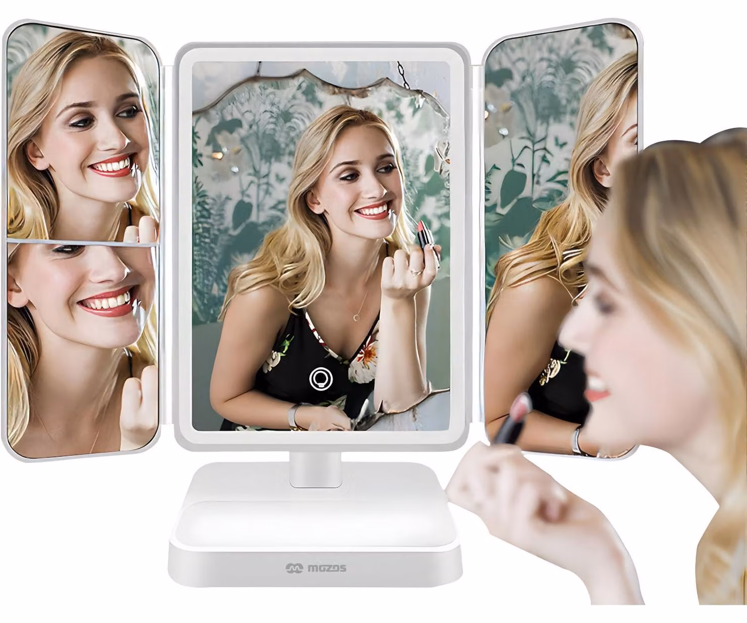 Specchio da trucco MOZOS ML10X con illuminazione a LED