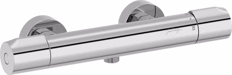 Miscelatore doccia termostatico, da montare a parete, cromato, attacco 1/2"