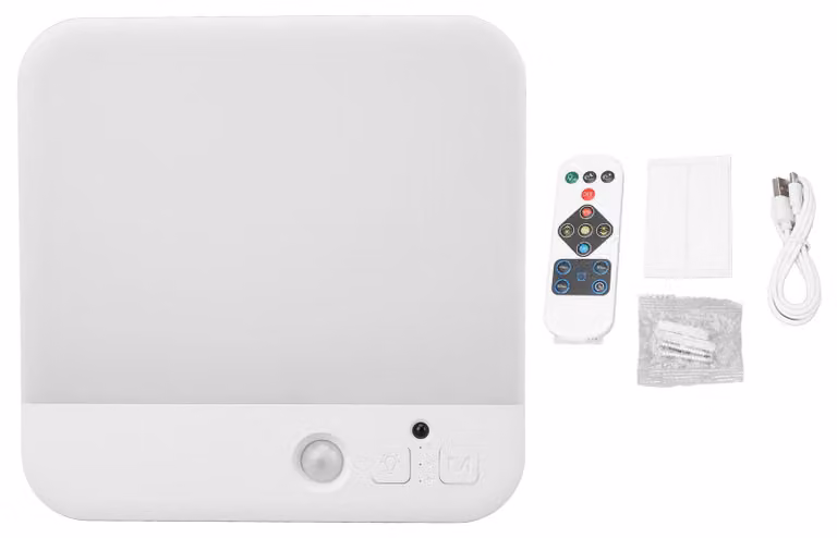 Plafone con sensore di movimento, 4200 mAh, 3 modalità, LED a temperatura di colore per corridoio, scale, cabina armadio