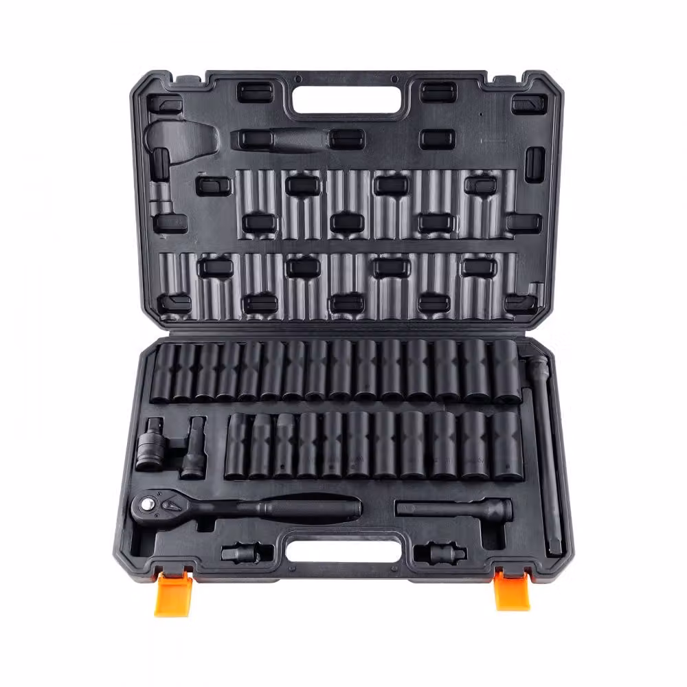 Set di avvitatori a impulsi, 33 pezzi - Guida da 1/2'' - Valigetta portautensili con cricchetto per bit