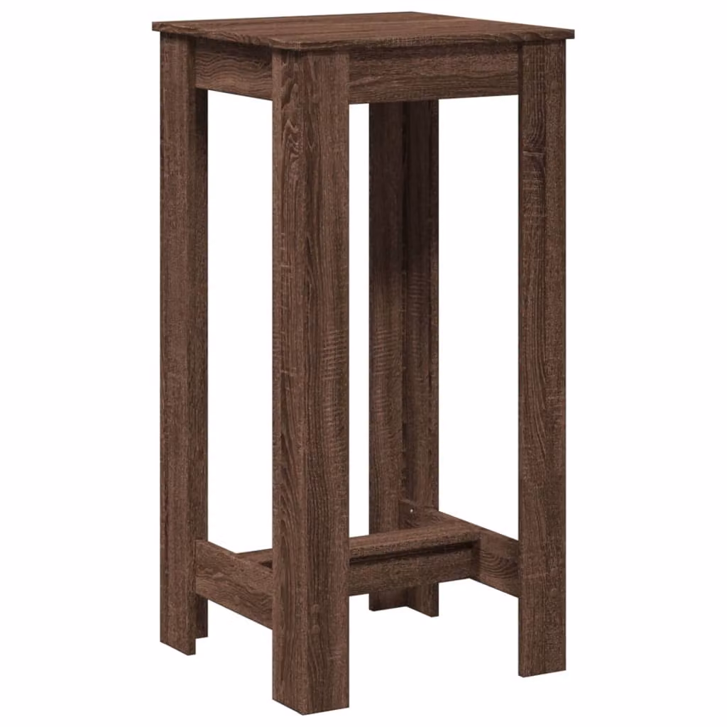 Tavolo da Bar Rovere Marrone 51x50x103,5 cm in Truciolato