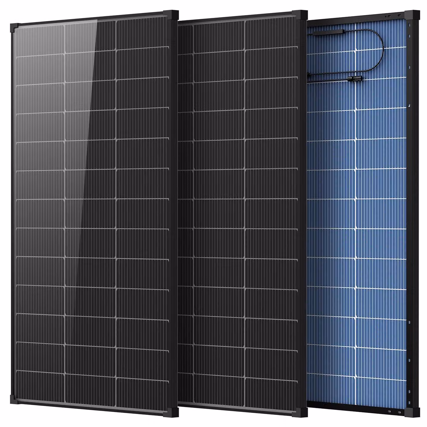 Pannello solare bifacciale da 200W, 18V, tecnologia N-type, 18 celle, grado di protezione IP68, efficienza del 25%